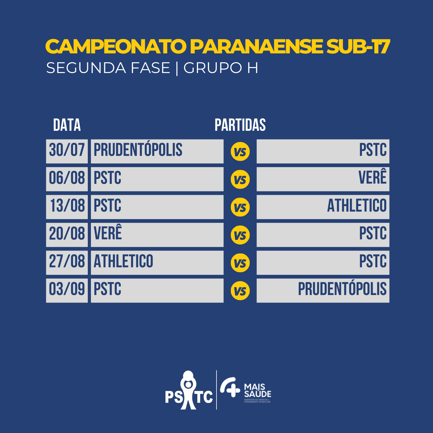 Sub-17 e Sub-15 conhecem tabela do Paulista - SPFC